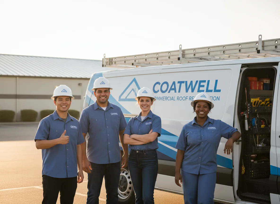 Commercial roof coating company in Gilman, CT