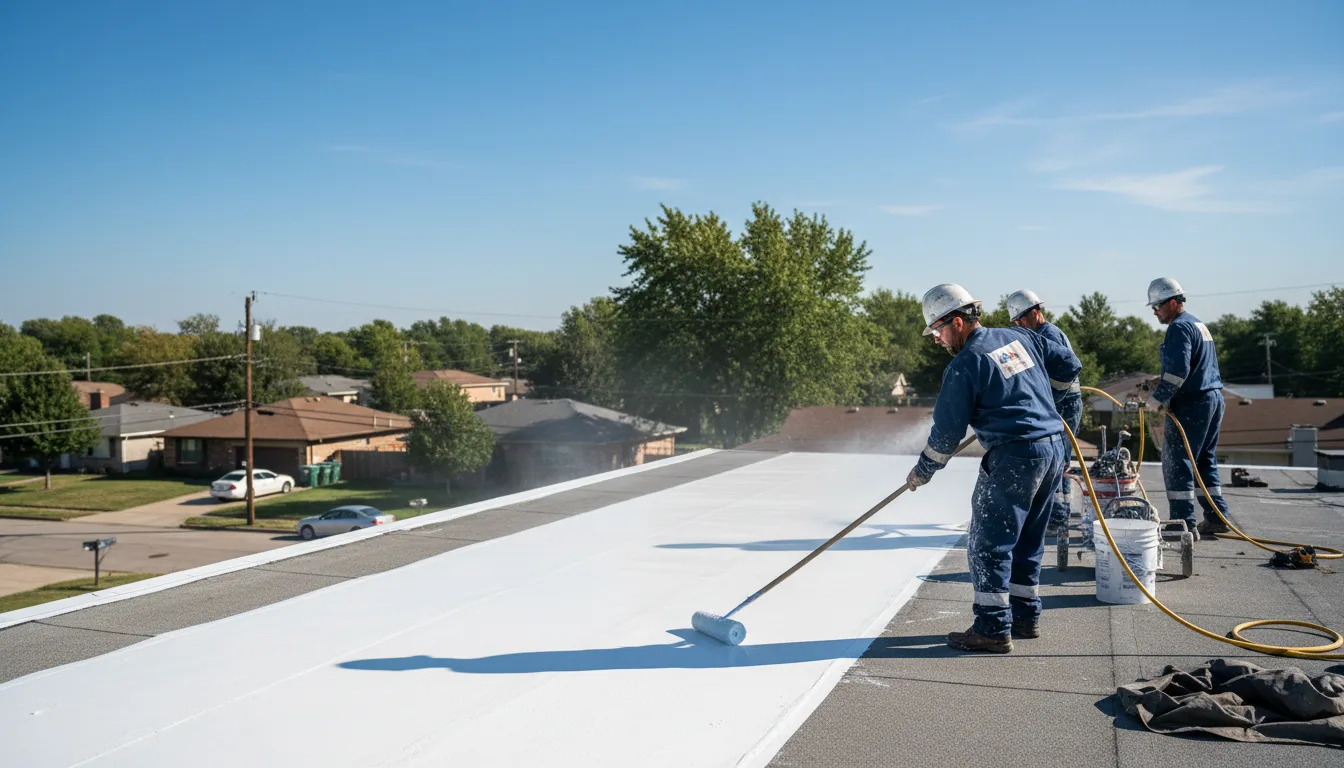 Commercial roof coating in Gilman, CT near me